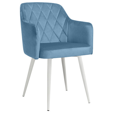 Стул Олмеко Киото (велюр тенерифе дастю блю/белый)