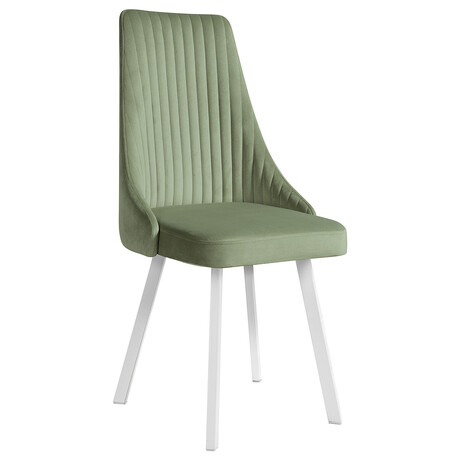 Стул Олмеко Лион (велюр тенерифе нефрит/белый)