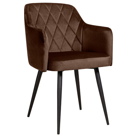 Стул Олмеко Киото (велюр тенерифе шоколад/черный)