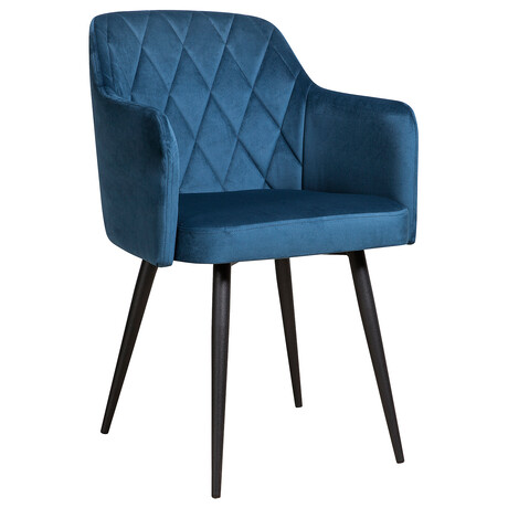 Стул Олмеко Киото (велюр тенерифе океан/черный)